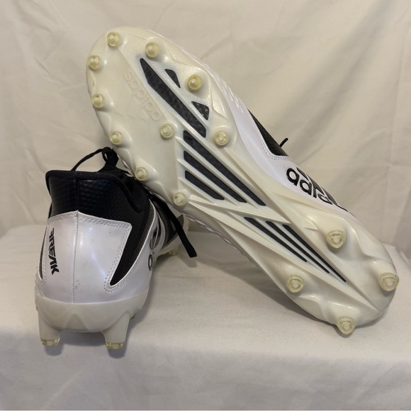 Adidas Freak x Carbon 3 Low Black White Stripe Football‎ Cleats Men's Sz-16 - Picture 8 of 9